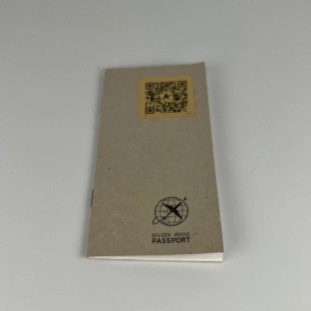 Golden Goose Passport Authenticity Booklet QR NFC Guide‎ Collectible Card